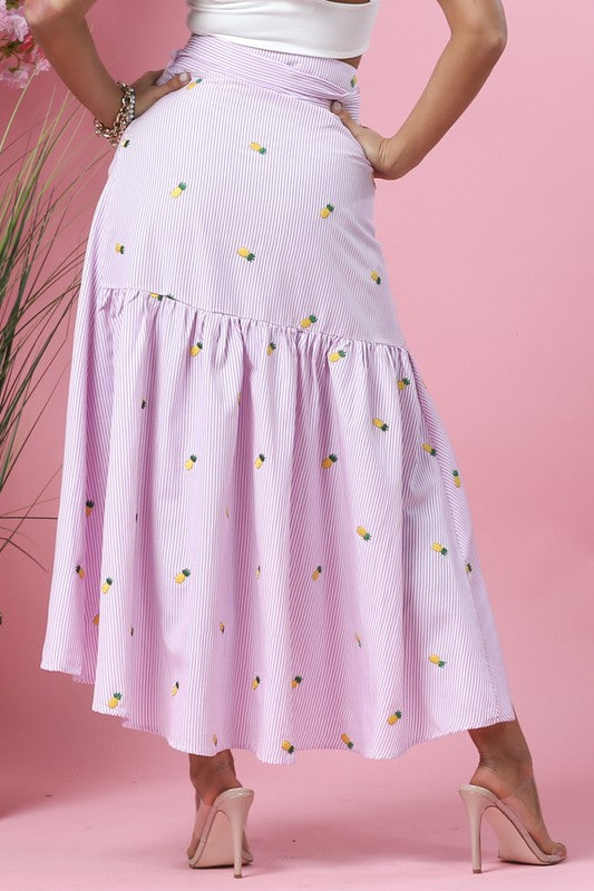 Skirt with pineapple